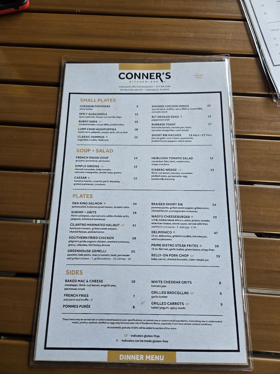 Conner's Kitchen + Bar Menu - Image 2